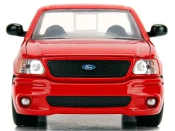 Ford F-150 SVT Lightning Pickup Truck Red "The Fast and the Furious" (2001) Movie "25 Years of Fast & Furious" Series 1/24 Diecast Model Car by Jada