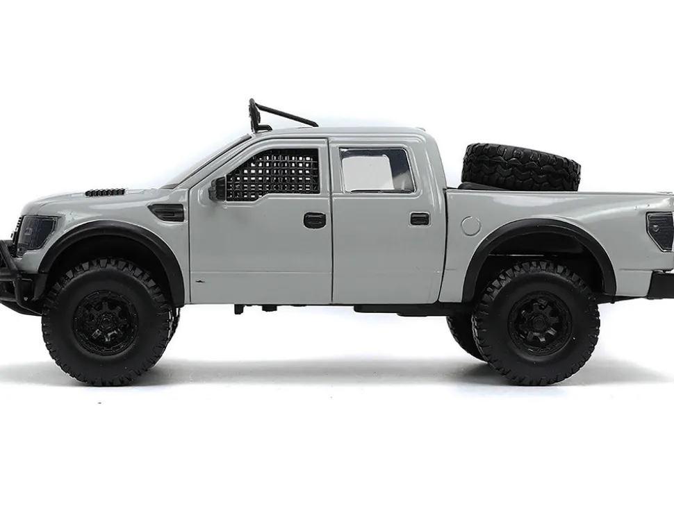 2011 Ford F-150 SVT Raptor Pickup Truck Light Gray with Extra Wheels "Just Trucks" Series 1/24 Diecast Model Car by Jada