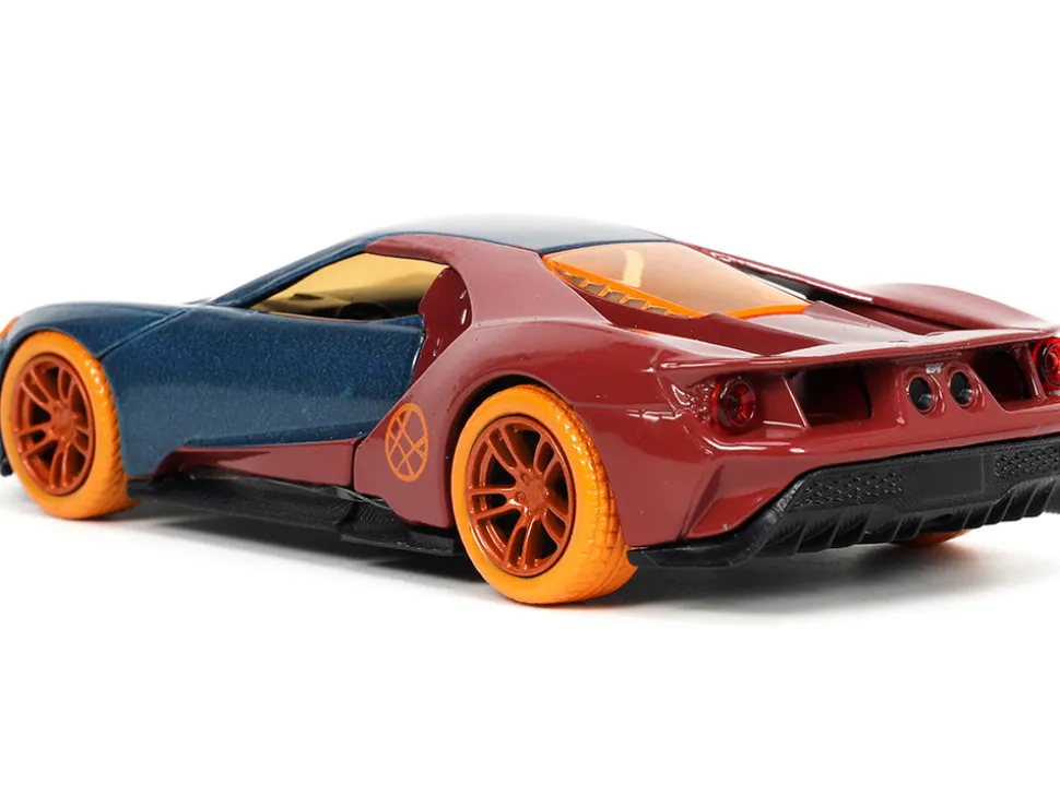 2017 Ford GT Doctor Strange Diecast Figurine Avengers Marvel Series Hollywood Rides 1/32 Diecast Model Car Jada 33360