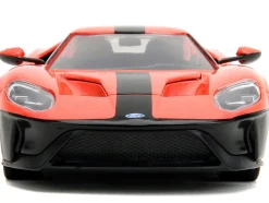 2017 Ford GT Light Red Metallic with Black Stripe Pink Slips Series 1/24 Diecast Model Car Jada 34657