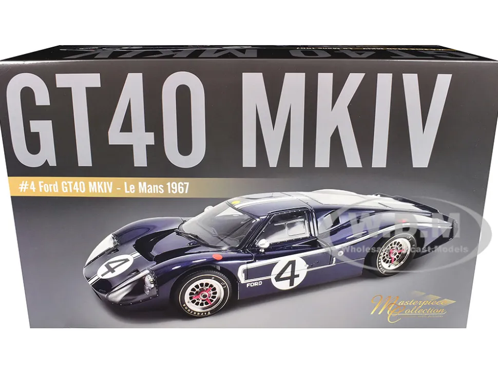 Ford GT40 MKIV #4 Denny Hulme - Lloyd Ruby "Holman & Moody" "24 Hours of Le Mans" (1967) "Masterpiece Collection" 1/12 Diecast Model Car by ACME