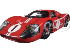 1967 Ford GT MK IV #1 Red 1/18 Diecast Model Car Shelby Collectibles SC423