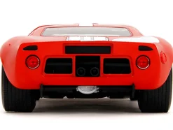 Ford GT40 MK1 Red with White Stripes and Graphics 