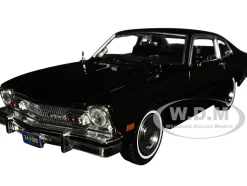 1974 Ford Maverick Black Forgotten Classics Series 1/24 Diecast Model Car Motormax 79042BK