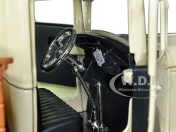 1931 Ford Model AA Pickup Truck Cream Black Platinum Collection Series 1/24 Diecast Model Car Motormax 79377
