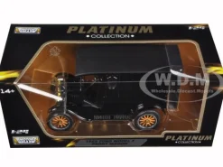 1925 Ford Model T Paddy Wagon Black 1/24 Diecast Model Car Motormax 79316