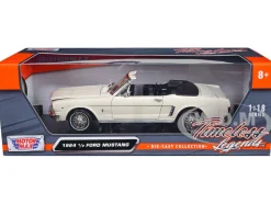1964 1/2 Ford Mustang Convertible Cream 1/18 Diecast Car Model Motormax 73145