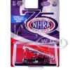 1969 Ford Mustang Funny Car "NHRA 75 Years" Red and White with Graphics Limited Edition to 3740 pieces Worldwide 1/64 Diecast Model Car by M2 Machines