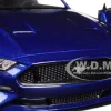 2018 Ford Mustang GT 5.0 Blue Black Wheels 1/24 Diecast Model Car Motormax 79352