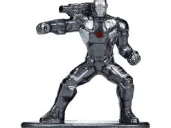 2006 Ford Mustang GT Gray Metallic War Machine Diecast Figurine Avengers Marvel Series Hollywood Rides Series 1/32 Diecast Model Car Jada 33082