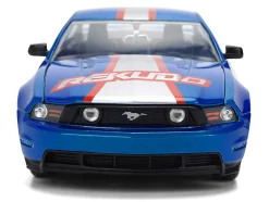 2010 Ford Mustang GT "Rekudo" Blue Metallic with Red and Silver Stripes "Bigtime Muscle" Series 1/24 Diecast Model Car by Jada