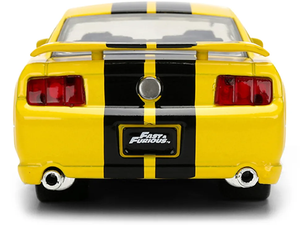 2006 Ford Mustang GT Yellow with Black Stripes "Fast & Furious 25 Years" Series 1/32 Diecast Model Car by Jada