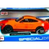 2020 Ford Mustang Shelby GT500 Bright Orange Black Stripes 1/24 Diecast Model Car Maisto 31532
