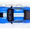 Ford Mustang Shelby GT500 Grabber Blue with White Stripes 1/18 Model Car by Autoart