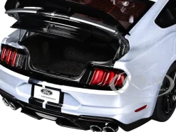 Ford Mustang Shelby GT500 Iconic Silver Metallic with Black Stripes 1/18 Model Car by Autoart