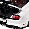 Ford Mustang Shelby GT500 Oxford White with Black Stripes 1/18 Model Car by Autoart