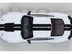 Ford Mustang Shelby GT500 Oxford White with Black Stripes 1/18 Model Car by Autoart