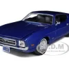 1971 Ford Mustang Sportsroof Blue 1/24 Diecast Model Car Motormax 73327