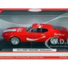 1971 Ford Mustang Sportsroof Red White Stripes Refresh Yourself Coca-Cola 1/24 Diecast Model Car Motor City Classics 424071