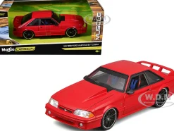 1993 Ford Mustang SVT Cobra Red "Classic Muscle" "Maisto Design" Series 1/24 Diecast Model Car by Maisto