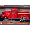 1940 Ford Pickup Truck Red 1/24 Diecast Model Car Motormax 73234