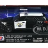 2022 Ford Police Interceptor Utility "California Highway Patrol" Black and White "Law Enforcement and Public Service" Series 1/43 Diecast Model Car by Motormax