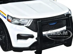 2022 Ford Police Interceptor Utility RCMP Royal Canadian Mounted Police White 1/24 Diecast Model Car Motormax 76989