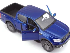 2019 Ford Ranger Lariat Sport Pickup Truck Dark Blue Metallic 1/27 Diecast Model Car Maisto 31521