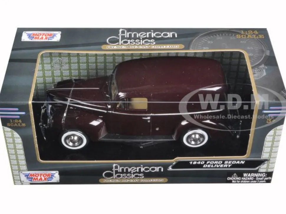 1940 Ford Sedan Delivery Brown 1/24 Diecast Model Car Motormax 73250brn