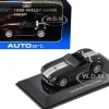 2004 Ford Shelby Cobra Concept Ebony Black Metallic Bright Argent Silver Stripes 1/64 Diecast Model Car Autoart 20542