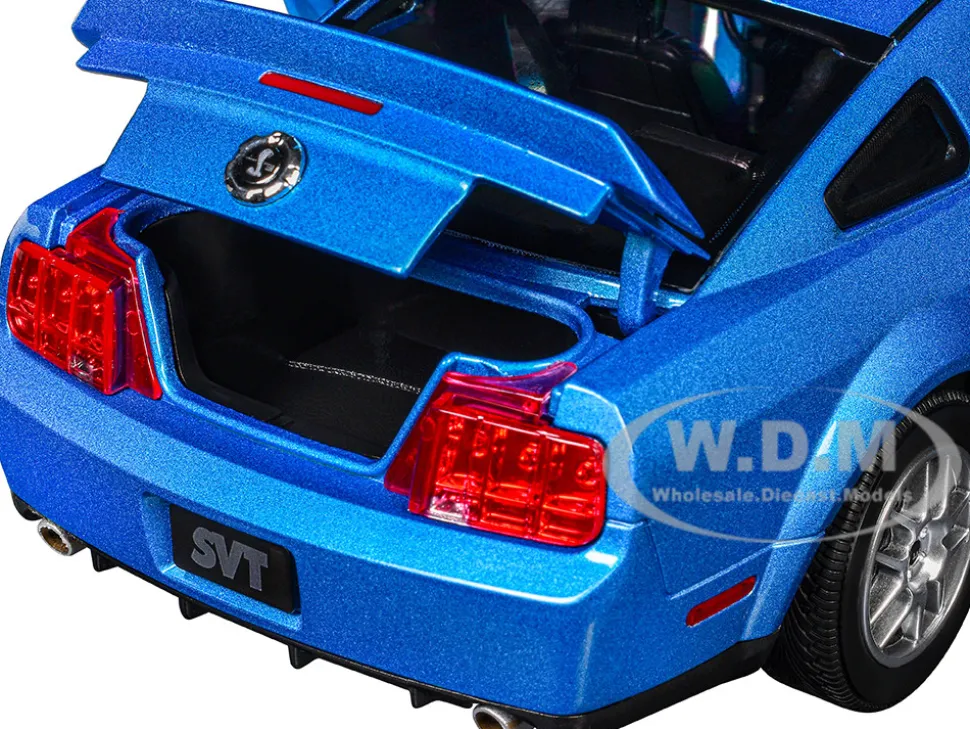 2007 Ford Shelby GT500 Windveil Blue Metallic "Shelby Collectibles" Series 1/18 Diecast Model Car by ACME
