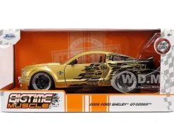 2008 Ford Shelby Mustang GT-500KR Gold Metallic and Black with Graphics