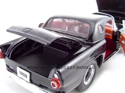 1956 Ford Thunderbird Pro Street Black 1/24 Diecast Car Unique Replicas 18510