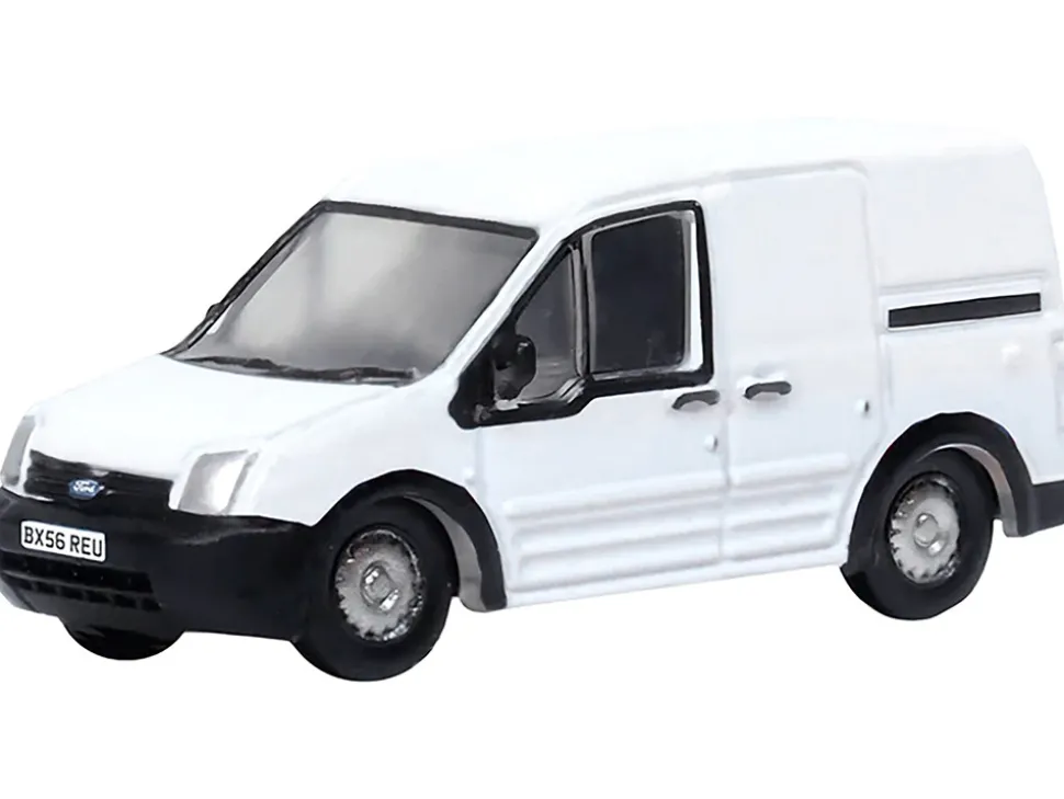 Ford Transit Connect Van RHD (Right Hand Drive) Frozen White 1/148 (N) Scale Diecast Model Car by Oxford Diecast