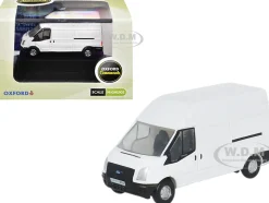 2006 Ford Transit LWB High Roof Van White 1/148 (N) Scale Diecast Model Car by Oxford Diecast