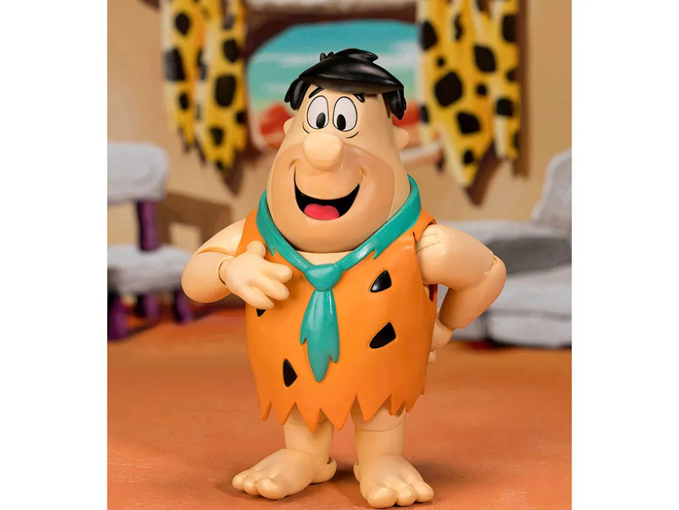 Fred Flintstone 6" Moveable Figure with Accessories and Alternate Head and Hands "The Flintstones - Post Fruity Pebbles" Model by Jada