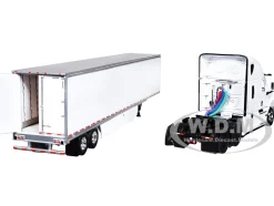 Freightliner Fifth Generation Cascadia Raised Roof Sleeper & 53' Utility Trailer with Skirts White 1/64 Diecast Model by DCP/First Gear
