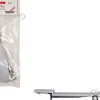 48ft 3-Axle Drop Deck Trailer with Chrome Wheels and Silver Top 1/87 (HO) Plastic Model by Promotex