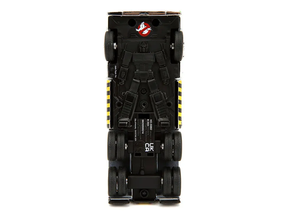 G1 Autobot Optimus Prime Truck White with Robot on Chassis from "Transformers" TV Series - "Ghostbusters" (1984) Movie Crossover "Hollywood Rides" Series Diecast Model by Jada
