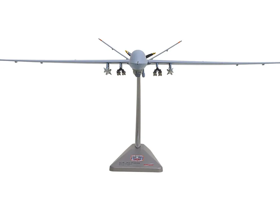General Atomics MQ-9A Reaper Block 5 UAV "New York Air National Guard, 108th Attack Squadron, Hancock Field Air National Guard Base" United States Air Force "Military" Series 1/72 Diecast Model Airplane by Herpa