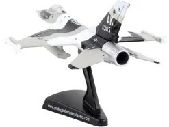 General Dynamics F 16 Fighting Falcon Fighter Aircraft Arctic Camouflage United States Air Force 1/126 Diecast Model Airplane Postage Stamp PS5399-3