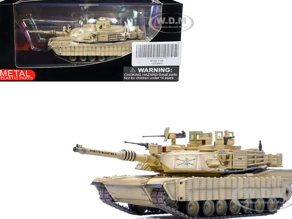 General Dynamics M1A2 Abrams TUSK Tank 1/72 Diecast Model Panzerkampf 12209PD