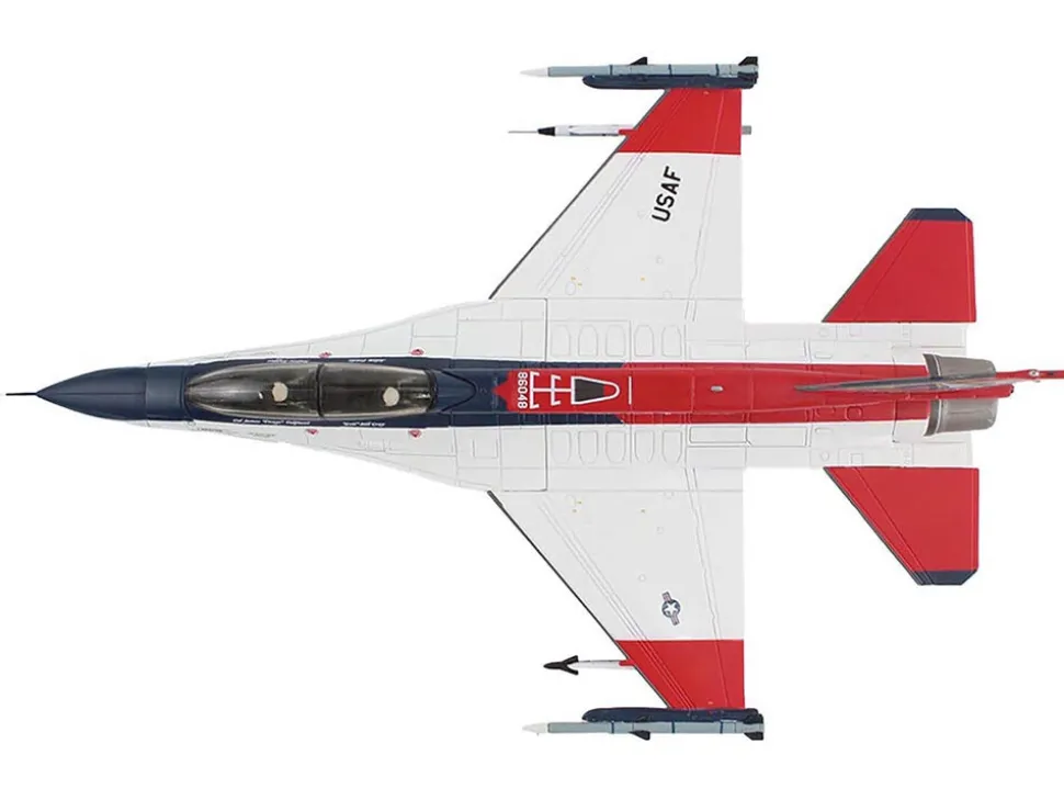 General Dynamics X-62A VISTA Aircraft with Missiles "86-0048, USAF Test Pilot School, Edwards Air Force Base" (2024) United States Air Force "Air Power Series" 1/72 Diecast Model by Hobby Master