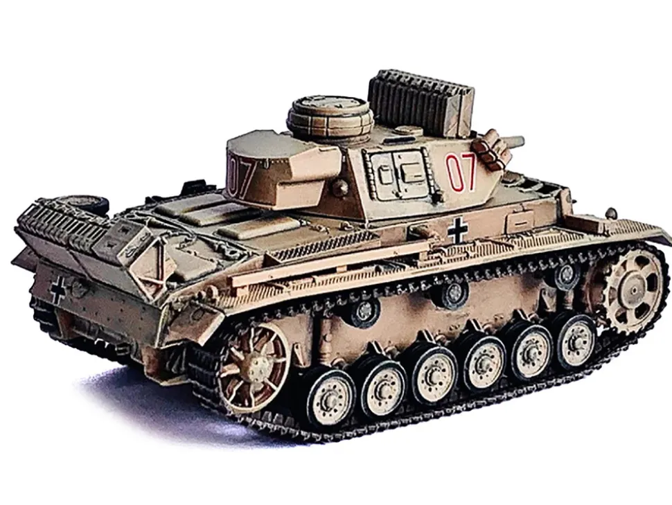 Germany Pz.Kpfw.III Ausf.N DAK Tank #07 "s.Pz.Abt.501, Tunisia" (1942/43) "NEO Dragon Armor" Series 1/72 Plastic Model by Dragon Models