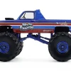1982 GMC Sierra 2500 Monster Truck "Moonshiner!" Blue Metallic with Stripes "Kings of Crunch" Series 16 1/64 Diecast Model Car by Greenlight