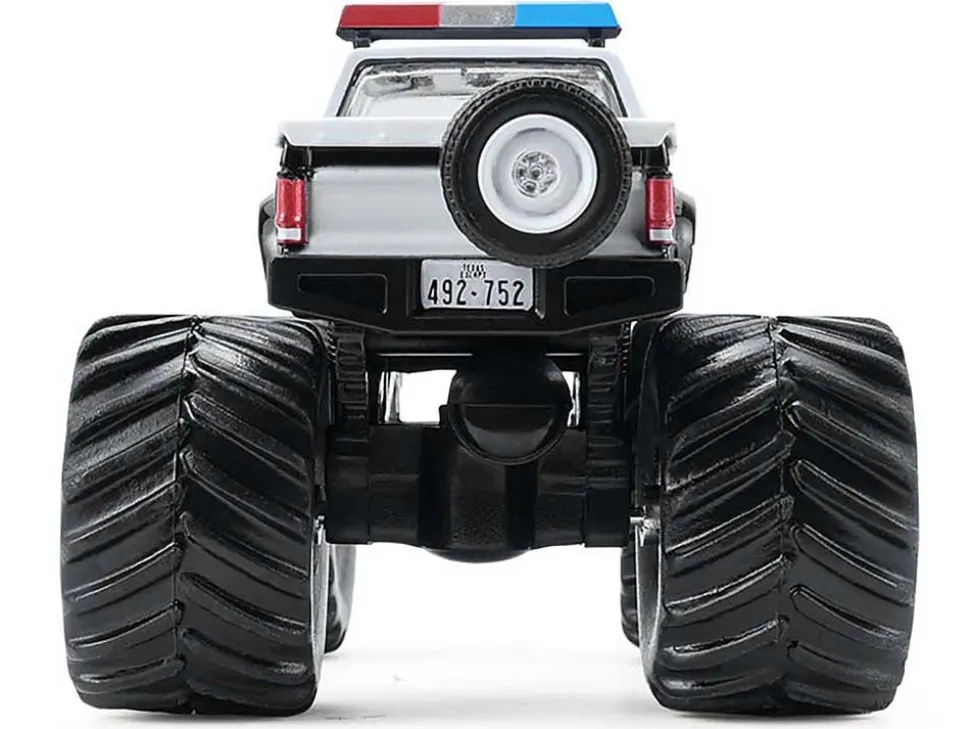 1990 GMC S-15 Monster Truck "Texas Department of Public Safety" Black and White "Kings of Crunch - Hot Pursuit" Special Edition 1/64 Diecast Model Car by Greenlight