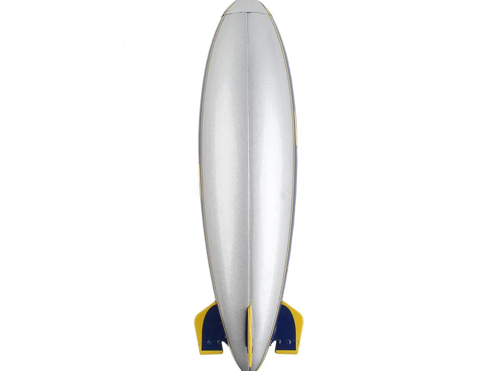 Goodyear Blimp Silver Metallic with Blue and Yellow Graphics #1 in Tires 1/350 Diecast Model Airplane Postage Stamp PS5411-1