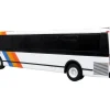 1980 Grumman 870 Advanced Design Transit Bus "MARTA Atlanta" White with Stripes "Vintage Bus & Motorcoach Collection" Limited Edition 1/87 (HO) Diecast Model by Iconic Replicas