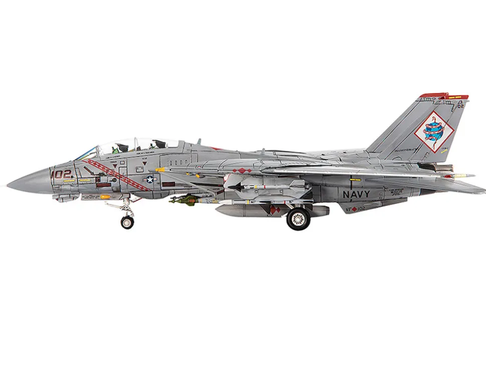Grumman F-14B Tomcat Fighter Aircraft "VF-102 Diamondbacks, Operation Enduring Freedom" (2001) United States Navy 1/72 Diecast Model by JC Wings