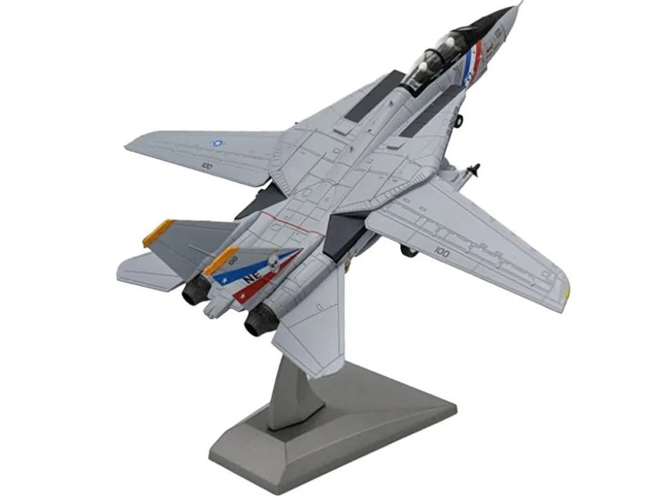 Grumman F-14D Tomcat Aircraft "VF-2, Bounty Hunters, USS Constellation" (1990s) United States Navy 1/100 Diecast Model Airplane
